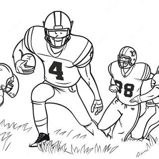 Byu Football Player In Action Coloring Page 54644-43251