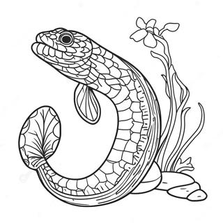 Eel Coloring Pages