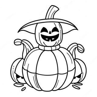 Lego Halloween Pumpkin Coloring Page 54663-43246