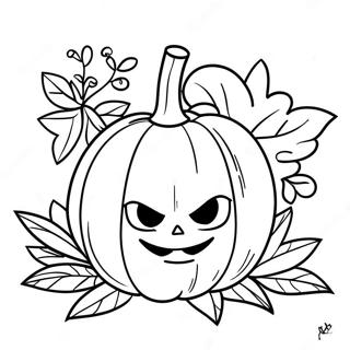 Lego Halloween Pumpkin Coloring Page 54663-43248