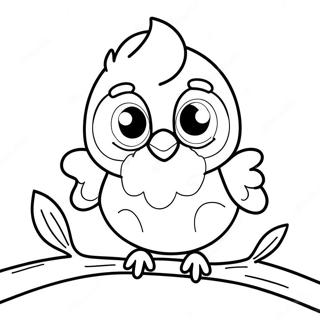 Cute Bird Coloring Pages