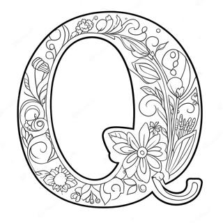 Letter Q Coloring Page 54743-43305