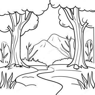 Realistic Nature Scene Coloring Page 54753-43338