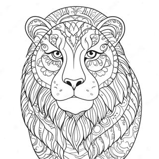 Detailed Animal Portrait Coloring Page 54754-43326