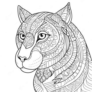 Detailed Animal Portrait Coloring Page 54754-43328