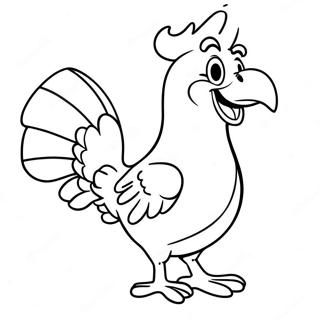 Kolorowanka Foghorn Leghorn W Zabawnej Pozie 54774-43333