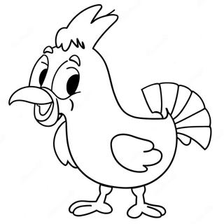 Foghorn Leghorn In Einer Lustigen Pose Ausmalbild 54774-43335