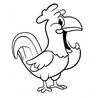 Foghorn Leghorn In Einer Lustigen Pose Ausmalbild 54774-43336