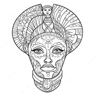 Africa Coloring Page 5480-4349