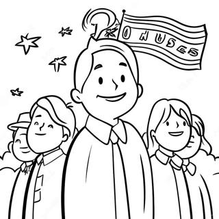 Colorful Pledge Of Allegiance Poster Coloring Page 54834-43378