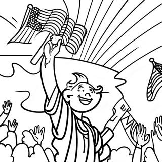 Colorful Pledge Of Allegiance Poster Coloring Page 54834-43380