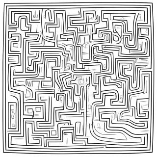 Maze Coloring Pages