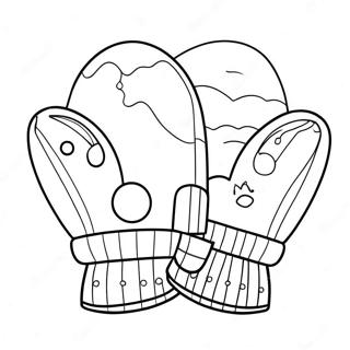 Mitten Coloring Pages