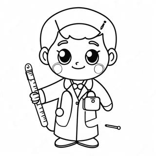 Cute Doctor Coloring Page 54884-43425