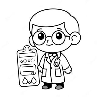 Cute Doctor Coloring Page 54884-43427