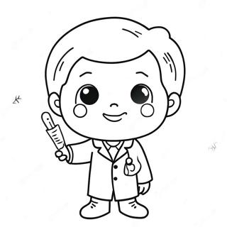 Cute Doctor Coloring Page 54884-43428