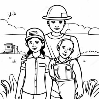 Dust Bowl Family Coloring Page 54924-43458