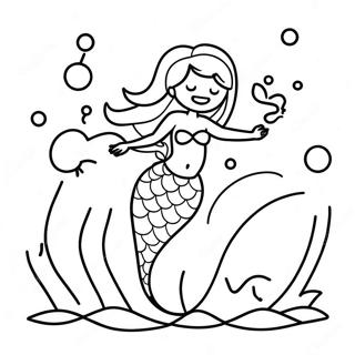 Mermaid For Adults Coloring Pages