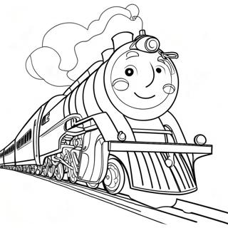 Magical Polar Express Train Coloring Page 54944-43470