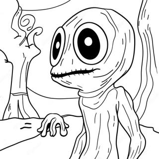 Scp 173 Creepy Coloring Page 54953-43475