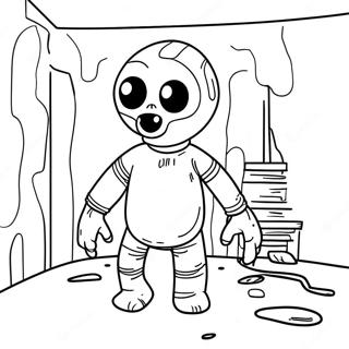 Scp 173 In A Dark Room Coloring Page 54954-43480