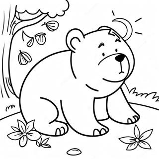 Bear Snores On Story Coloring Page 54983-43490