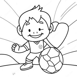 I Love Soccer Coloring Page 55033-43530