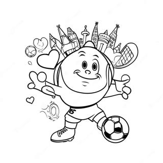 I Love Soccer Coloring Page 55033-43532