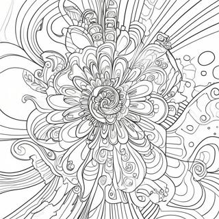 Glitch Art Abstract Coloring Page 55063-43555