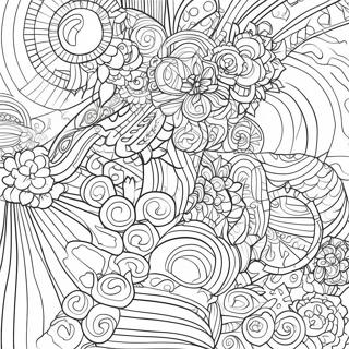 Colorful Glitch Patterns Coloring Page 55064-43594