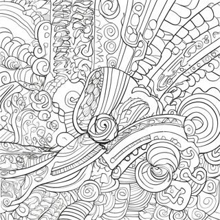 Colorful Glitch Patterns Coloring Page 55064-43595