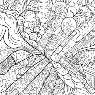 Colorful Glitch Patterns Coloring Page 55064-43596