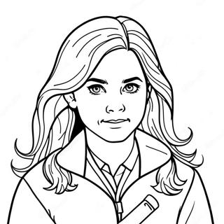 Hermione Harry Potter Coloring Pages