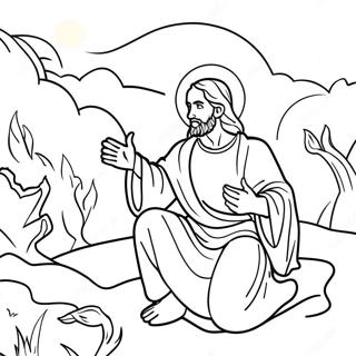 Página Para Colorear De La Tentación De Jesús 55083-43576