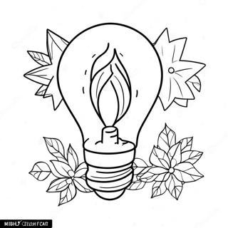 Christmas Light Bulb Coloring Page 5510-4376