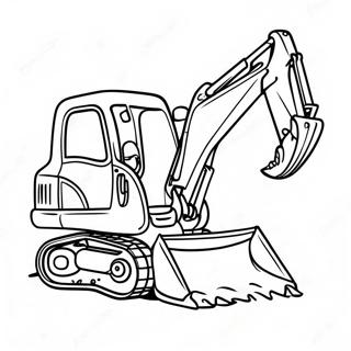 Backhoe Coloring Pages