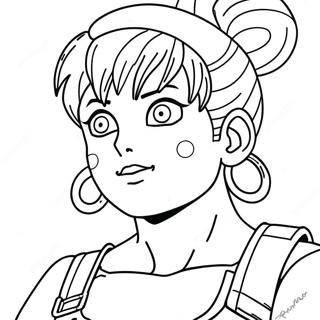 Bulma From Dragon Ball Z Coloring Page 55153-43640