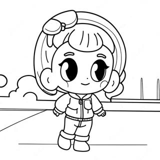 Cute Bulma In Casual Outfit Coloring Page 55154-43625