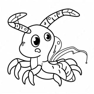 Cute Crawfish With Big Eyes Coloring Page 55174-43648