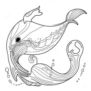 Playful Humpback Whale Coloring Page 55184-43685