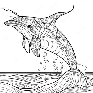 Playful Humpback Whale Coloring Page 55184-43687