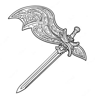 Shiny Sword Coloring Page 55194-43693