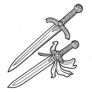 Shiny Sword Coloring Page 55194-43696