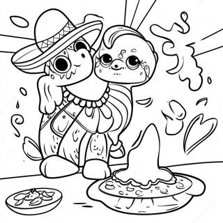 Colorful Mexican Fiesta Coloring Page 551-441