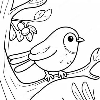 Spring Bird Coloring Pages