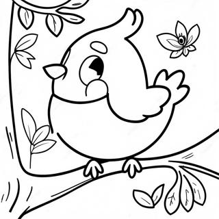 Spring Bird Coloring Page 55203-43662