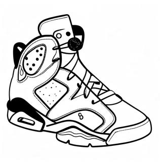 Jordan 6 Outline Coloring Pages