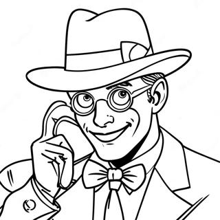 Riddler Coloring Pages