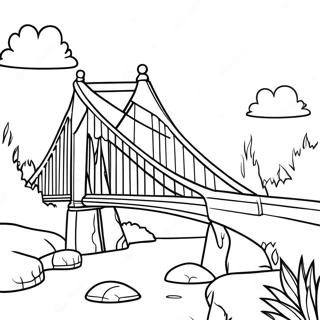 Bridge Coloring Pages