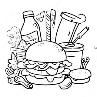 Wendy S Happy Meal Coloring Page 55273-43735